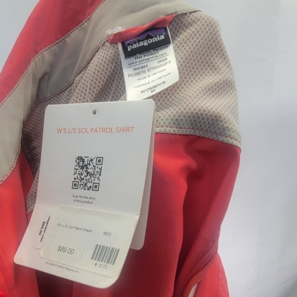 Patagonia Long Sleeve Sol Patrol Top Medium NWT - Picture 9 of 10